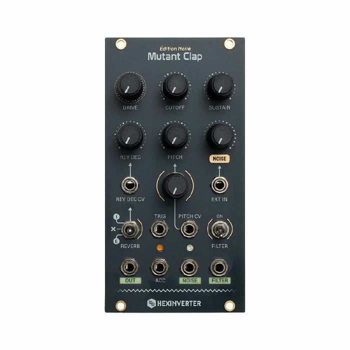 HEXINVERTER - Hexinverter Mutant Clap Analogue Handclap Percussion Module (edition noire)