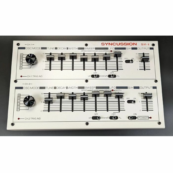 MICHIGAN SYNTH WORKS - Michigan Synth Works Syncussion SY-1 Analogue Drum Synthesiser With Expanded I/O Configuration (white)