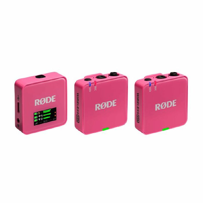 Rode Wireless Go (Gen 3) Compact Wireless Microphone System (pink) at ...