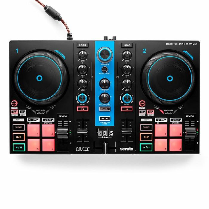 HERCULES - Hercules DJ Control Inpulse 200 MK2 With DJUCED & Serato DJ Lite (blue edition)