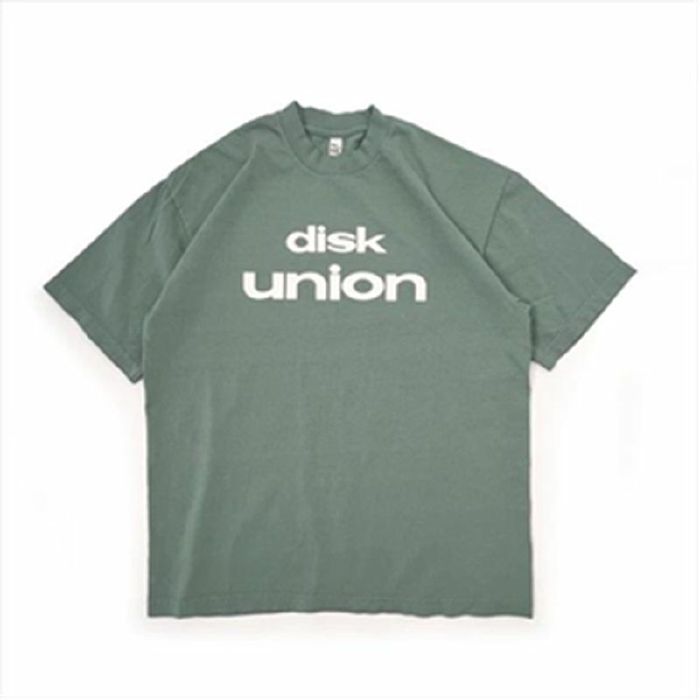 DISK UNION - Disk Union Original Tee Garment Dyed (large, green)