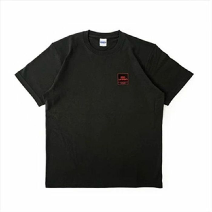 DISK UNION - Disk Union Original Tee Square Logo Embroidered (XL, sumi black)