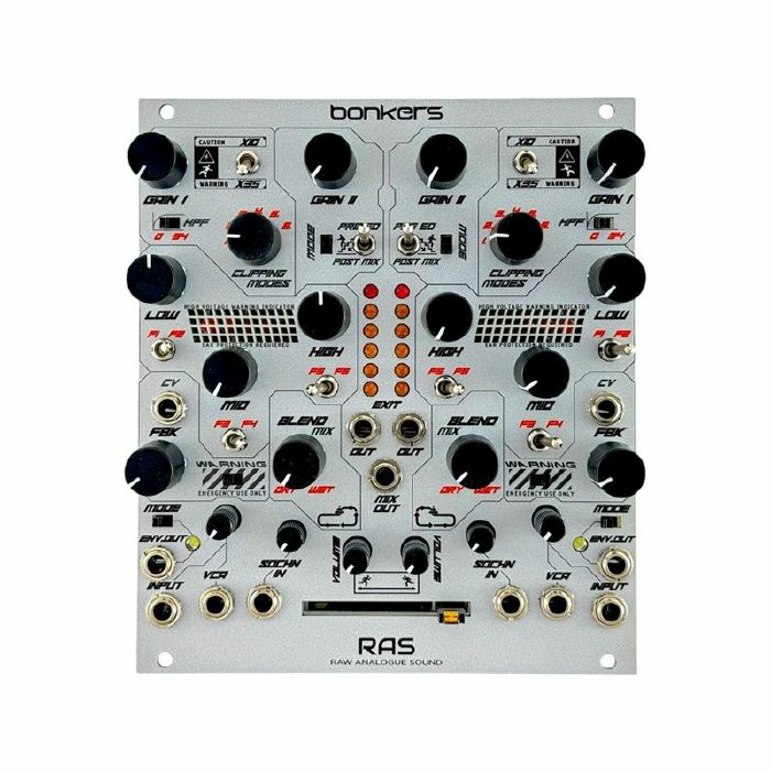 RAW ANALOGUE SOUND - Raw Analogue Sound Bonkers Dual Versatile Analogue Processor Module (silver)