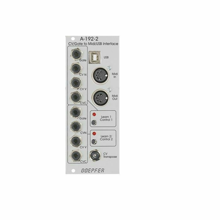 DOEPFER - Doepfer A-192-2 Dual CV & Gate To MIDI & USB Interface Module (B-STOCK)