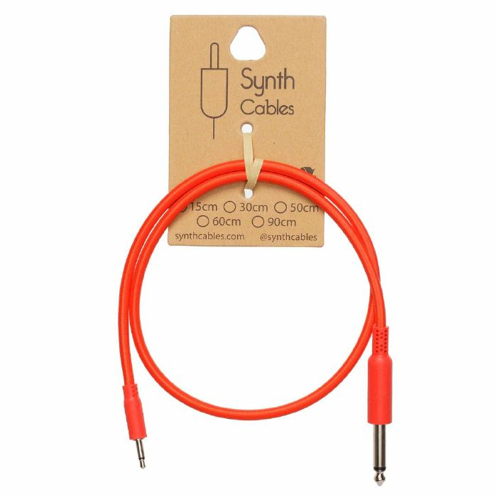 SYNTH CABLES - Synth Cables 6.5mm to 3.5mm Adapter Cable (60cm, red)