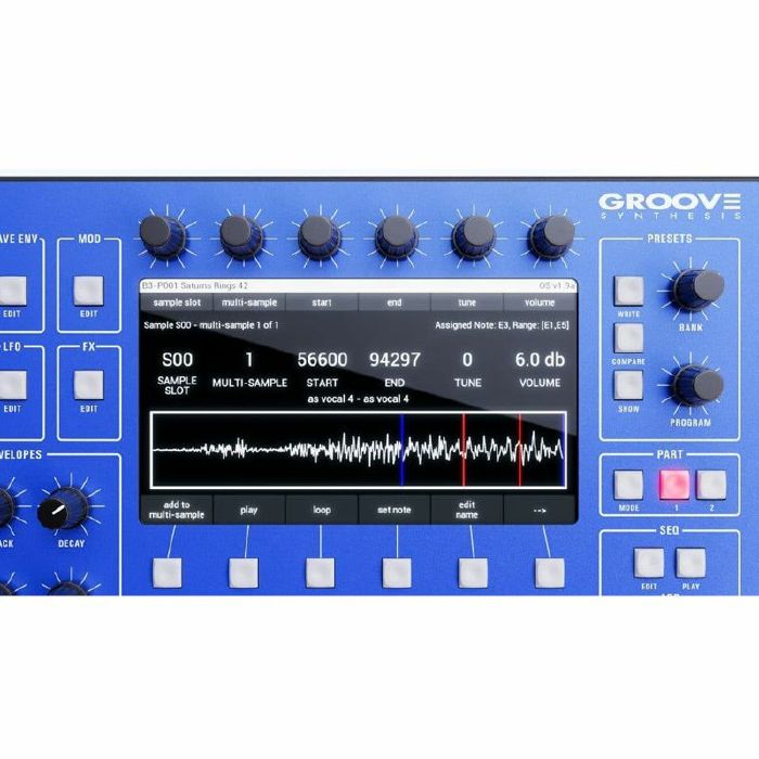 Groove Synthesis 3rd Wave 8m 8-Voice Polyphonic & 2-Part Multi-Timbral Wavetable Synthesiser