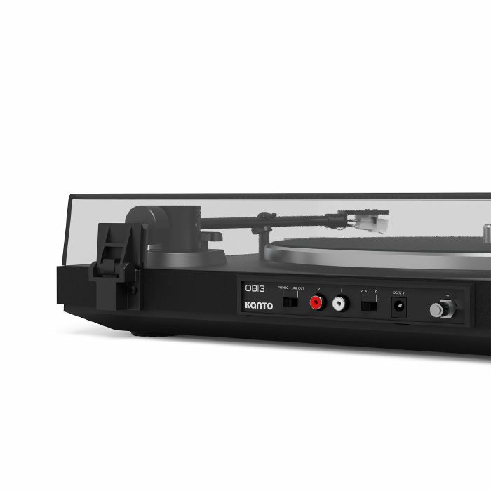 Kanto OBI3 Belt-Drive Hi-Fi Turntable with Phono Preamp (matte black ...