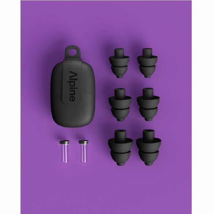 Alpine PartyPlug Pro Hearing Protection Earplugs (black)