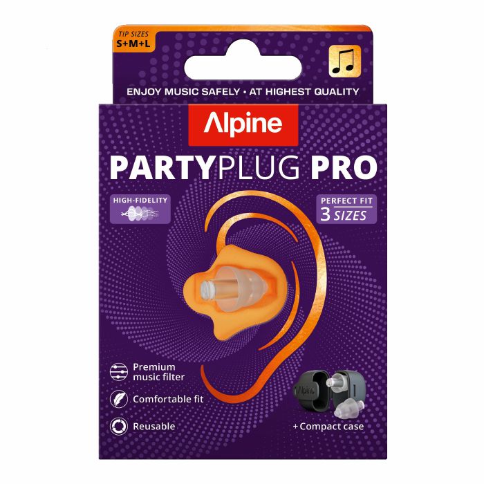Alpine PartyPlug Pro Hearing Protection Earplugs (transparent)