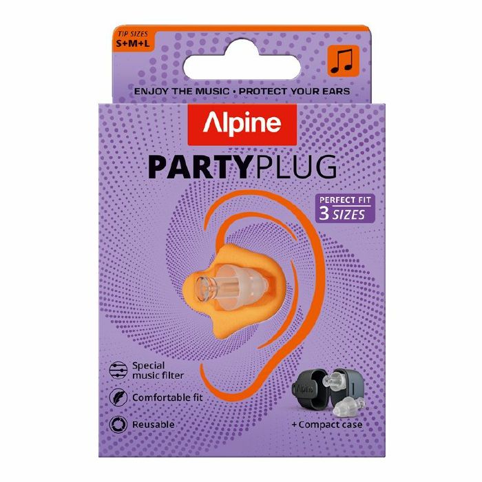 Alpine PartyPlug Hearing Protection Earplugs (transparent)