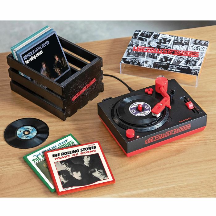Crosley RSD3 Rolling Stones Mini Turntable For 3 Vinyl Records at