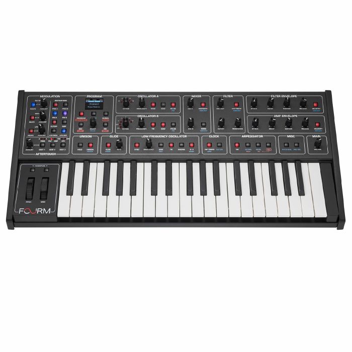 Sequential Fourm 4-Voice Analogue Synthesiser with Polyphonic Aftertouch