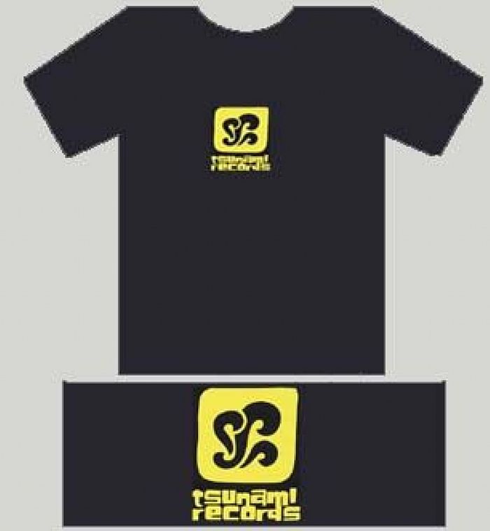 TSUNAMI - Tsunami Records T-Shift (black with yellow logo)