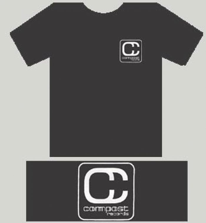 COMPOST RECORDS - Compost T-Shirt (dark grey with white logo)