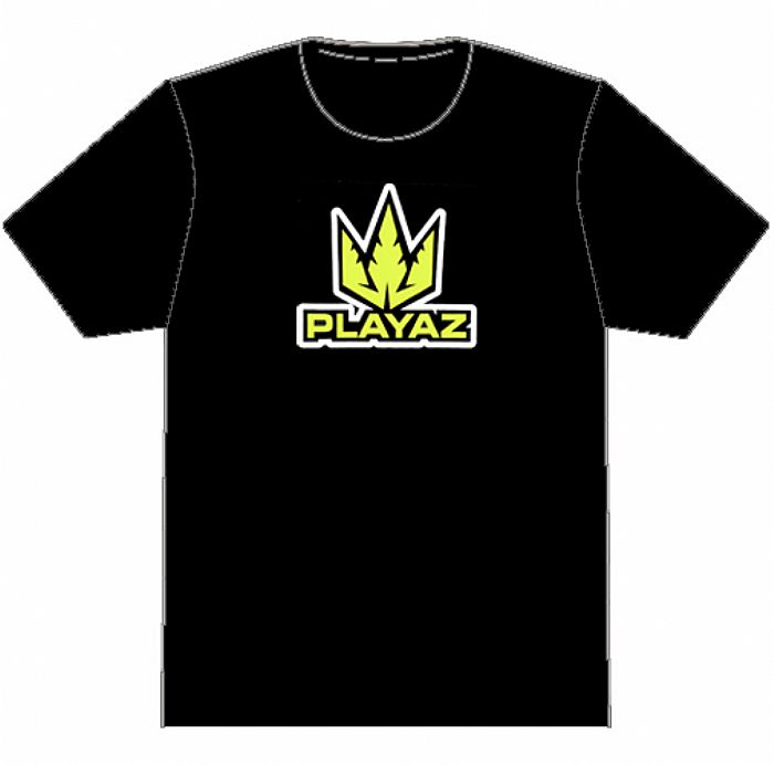 TRUE PLAYAZ - True Playaz T-Shirt (black with fluorescent yellow design)