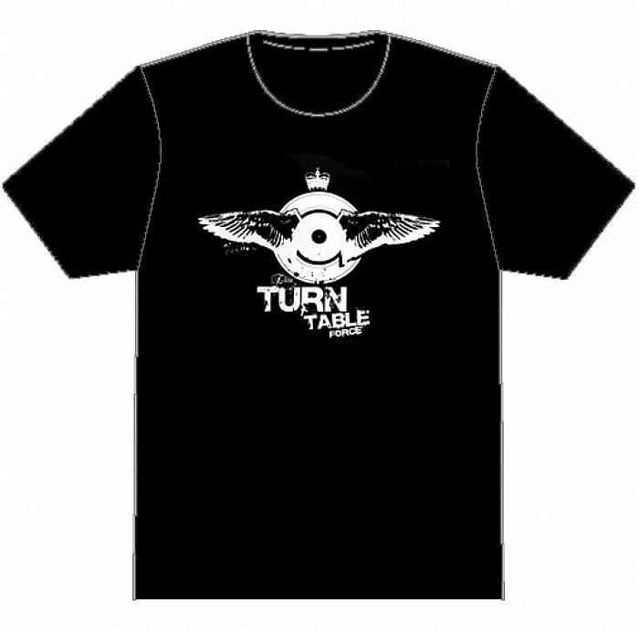DMC - Elite Turntable Force T-shirt (Black With White Logo)