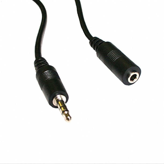 3.5MM (MINI-JACK) STEREO AUDIO EXTENSION CABLE - 3.5mm (Mini-Jack) Stereo Audio Extension Cable (male to female 15cm/6 inches)