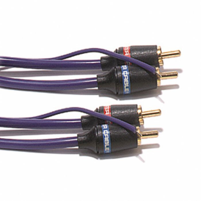 PHONO (RCA) STEREO AUDIO CABLE - Monster Interlink Junior Interconnect Car Audio Cable (1 metre) (purple)