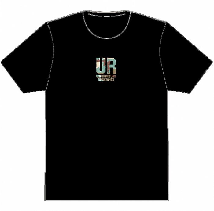 Underground Resistance T Shirt (black with camo logo) at Juno Records.
