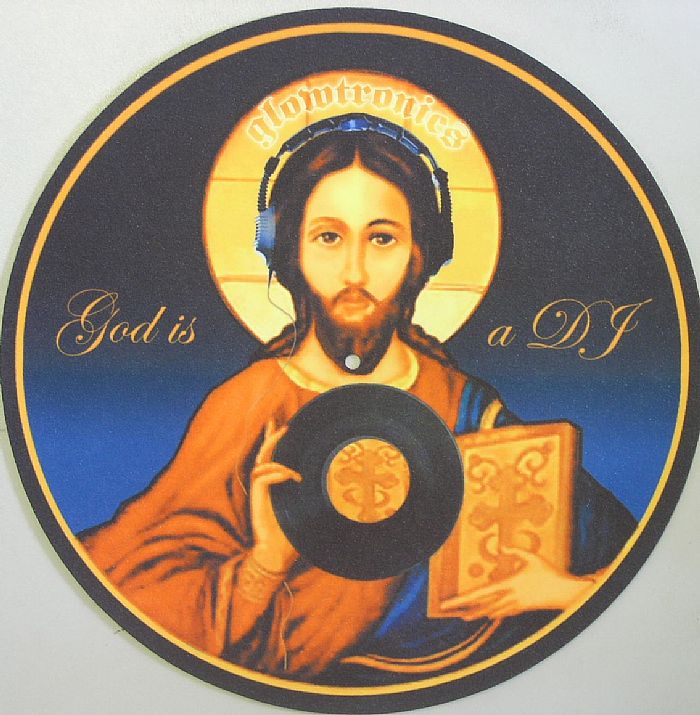 GLOWTRONICS - Glowtronics God Is A DJ 12" Vinyl Record Glow In The Dark Slipmats (pair)