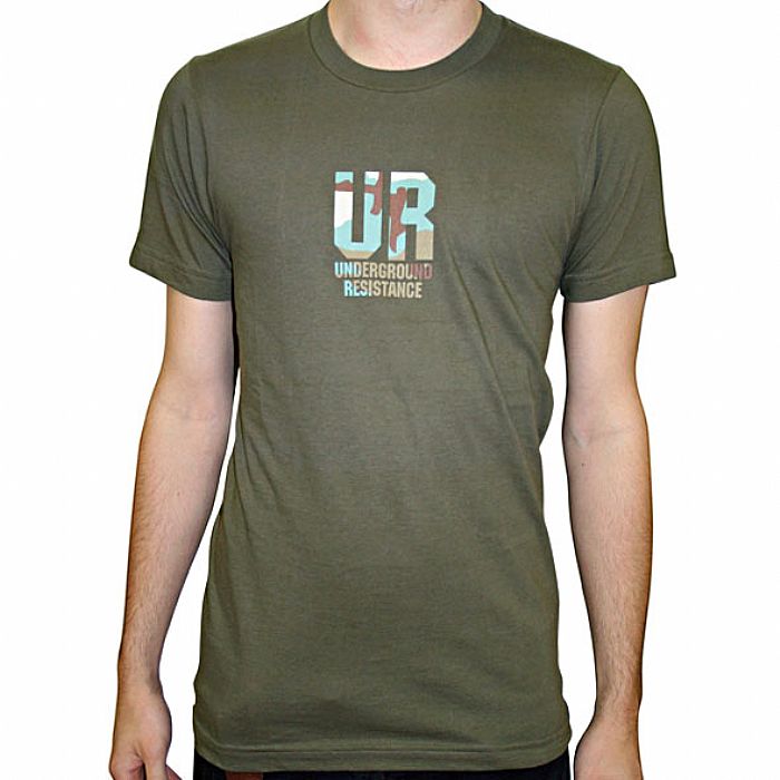 UNDERGROUND RESISTANCE UR Classic Manche T Shirt (army with camo