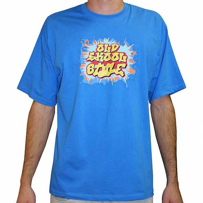 DMC - Old Skool Style T-Shirt (blue with multicoloured design)