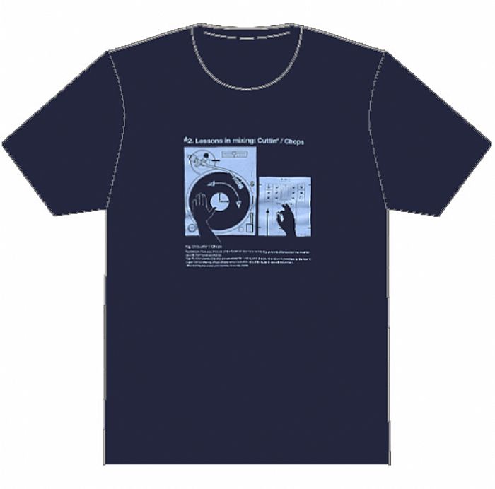 DMC - Lessons In Mixing #2 T-Shirt (navy with light blue design)