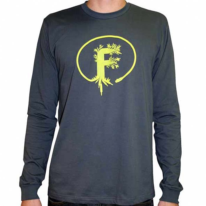 F COMMUNICATIONS - F Communications Jack Long Sleeve T-Shirt (asphalt grey with yellow logo)