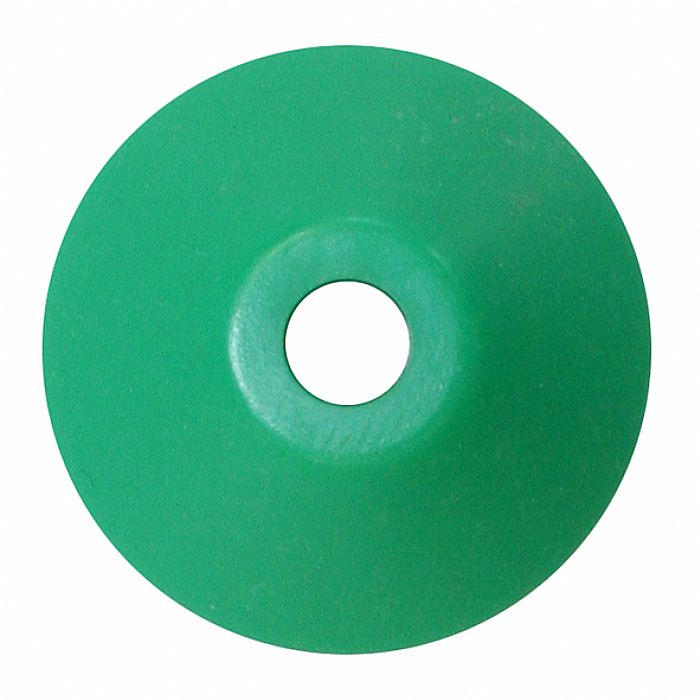 SPINDLE ADAPTER CENTER - Spindle Adapter Center For Playing 45 RPM Records (green plastic, cone-shaped)