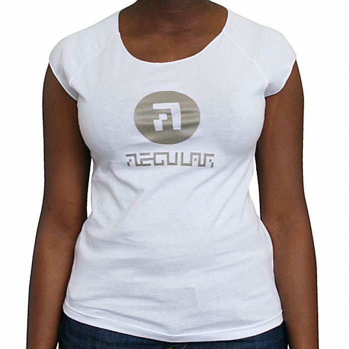 REGULAR - Music For People T-Shirt (white with shiny grey logo)
