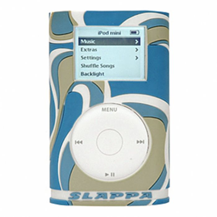 SLAPPA - Slappa Shockshell Hardcase For iPod Mini (blue mod swirl design)