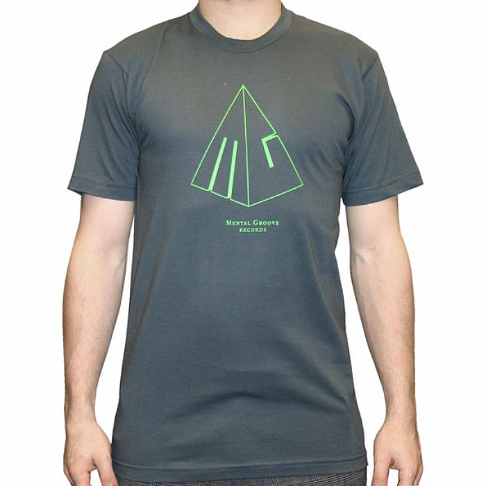 MENTAL GROOVE - Mental Groove T-Shirt (grey with green logo)