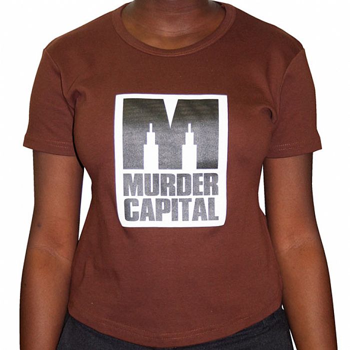MURDER CAPITAL - Murder Capital Girls T-Shirt (brown with black & white logo)