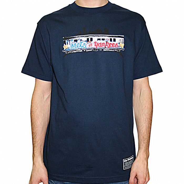 ORIGINATORS, The - Subway Series T-Shirt (navy blue t-shirt with multicoloured logo)