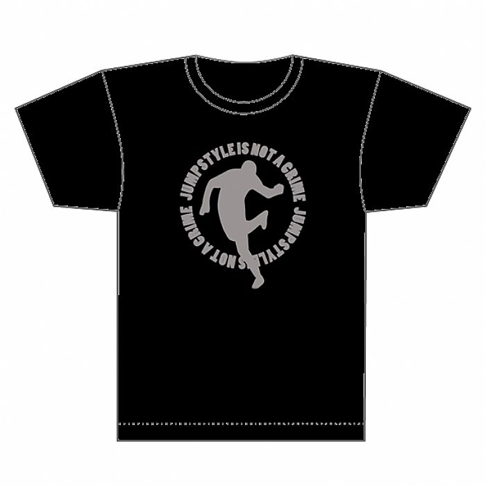 Jumpstyle T Shirt (black with silver logo) at Juno Records.