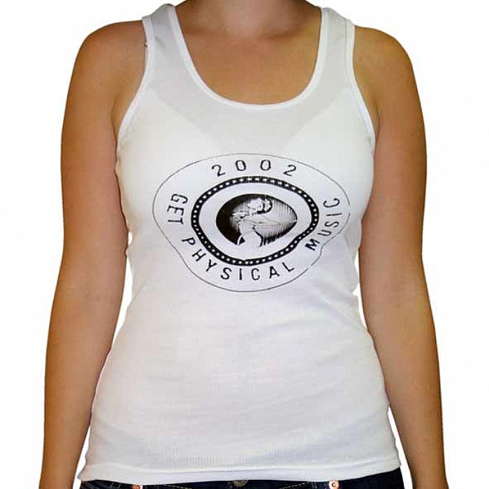 GET PHYSICAL - Get Physical Music Girl Vest (white with black logo)