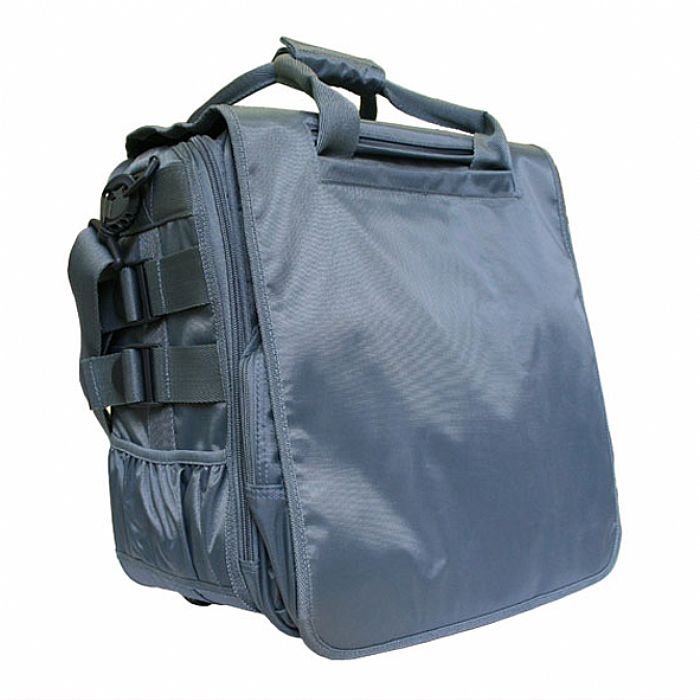 PLANET 21 - Planet 21 Trolley Bag (grey) (holds 60 records, detactable shoulder straps, 3 inside pockets & exterior storage)