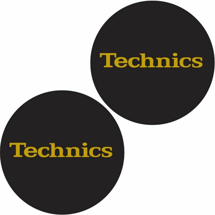 TECHNICS - Technics Gold Foil Slipmats (pair, black & gold)