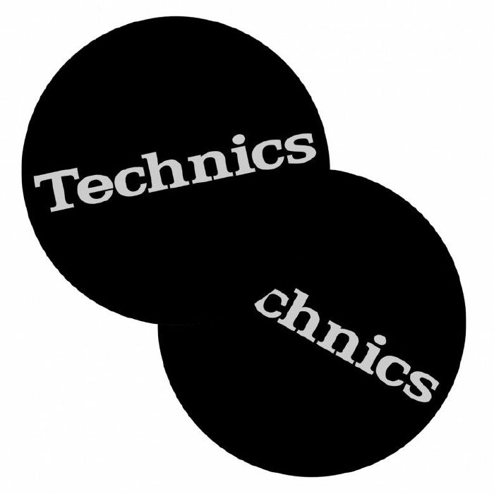 DMC - DMC Technics Classic Slipmats (black with white logo, pair)