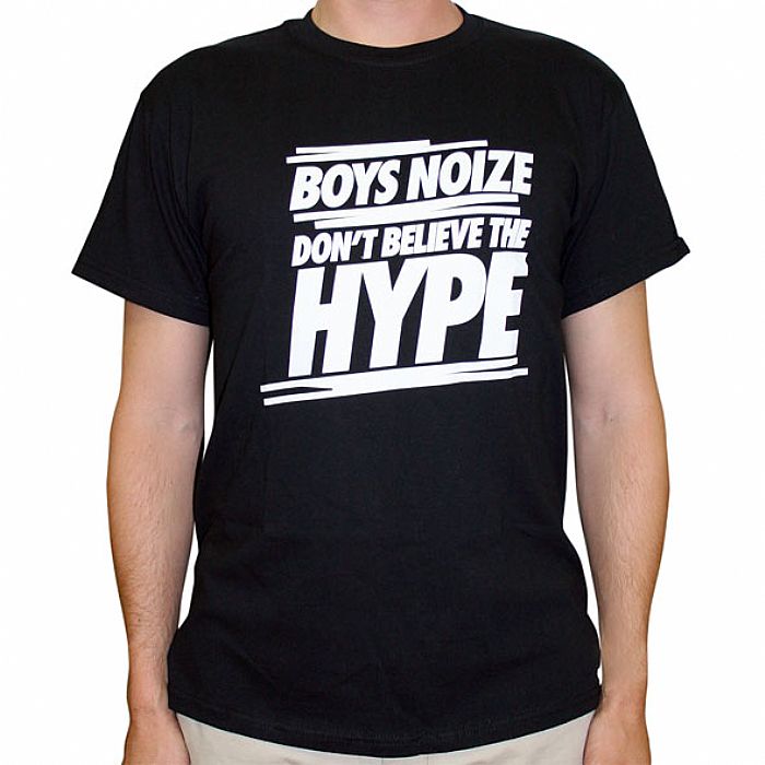 BOYSNOIZE - Boysnoise Don't Believe The Hype T-Shirt (black with white logo)