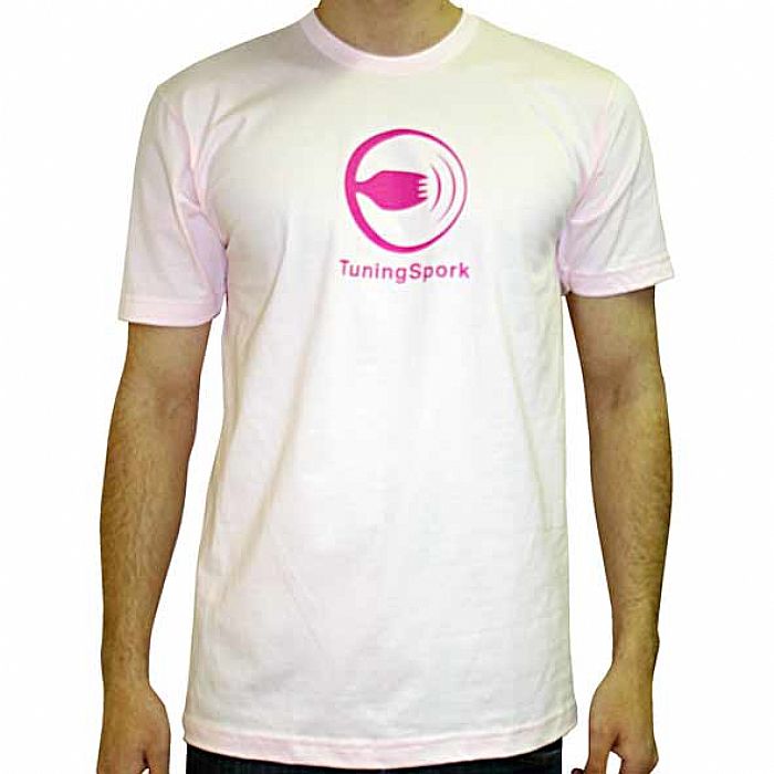 TUNING SPORK - Tuning Spork T-Shirt (pink with purple logo)