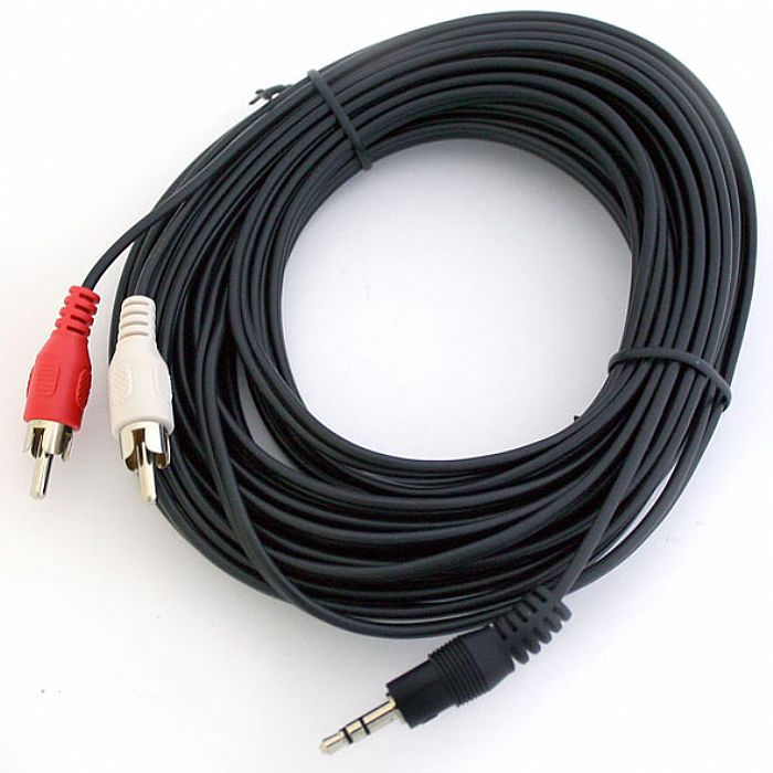 PHONO (RCA) STEREO AUDIO CABLE - Phono (RCA) Stereo Audio Cable (5m, black)