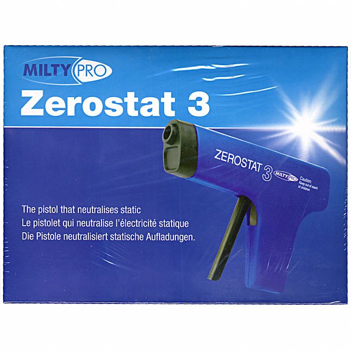 MILTY - Milty Zerostat 3 Anti Static Pistol For Vinyl Records CDs & DVDs ** EU Shipping Only **