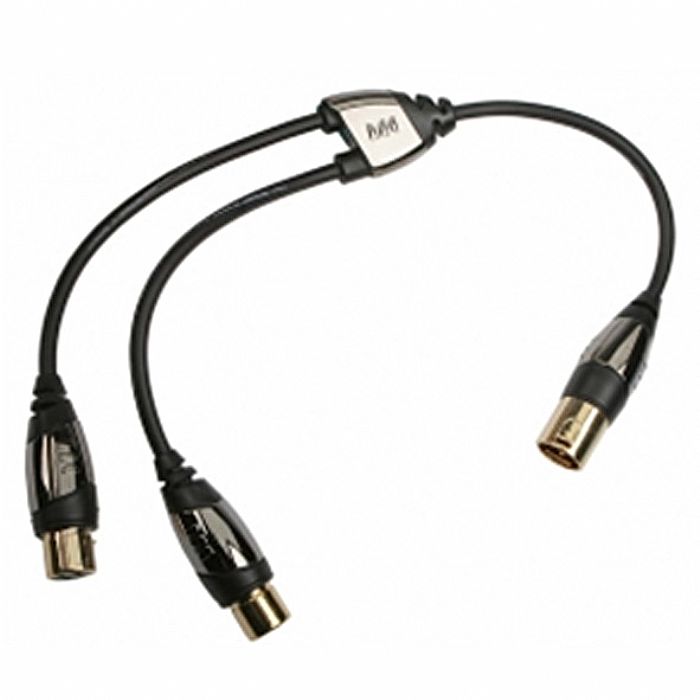 XLR Y ADAPTER CABLE - Monster Cablelinks Y Adapter (XLR male to pair of XLR female)