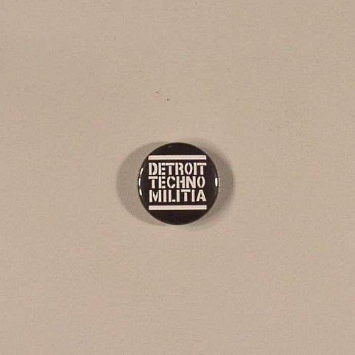 DETROIT TECHNO MILITIA Detroit Techno Militia Badge (black with white