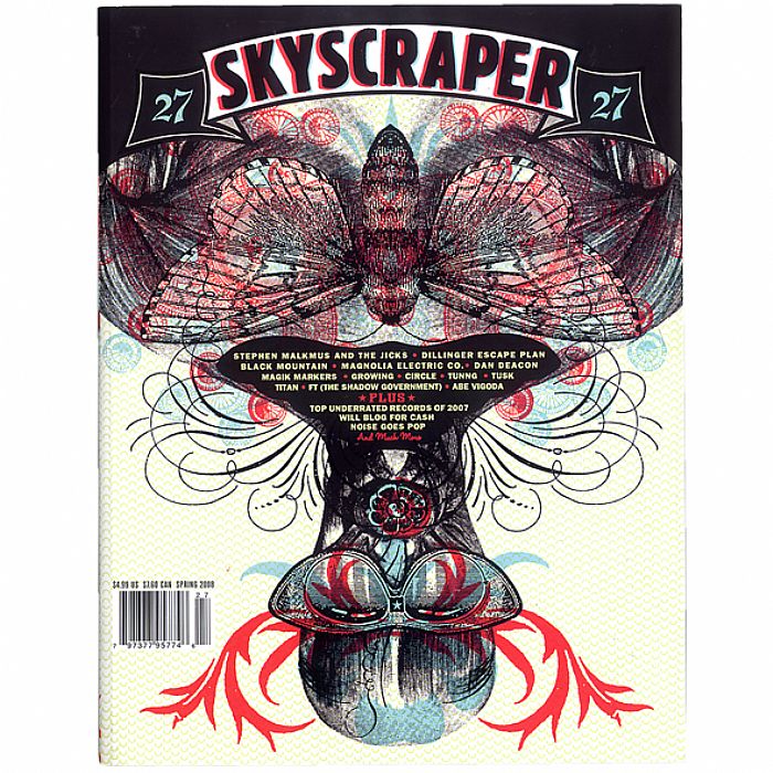 SKYSCRAPER MAGAZINE - Skyscraper Magazine Issue #27 Spring 2008 (feat Stephen Malkmus & The Jicks, Dillinger Escape Plan, Black Mountain, Magnolia Electric Co, Dan Deacon + more)