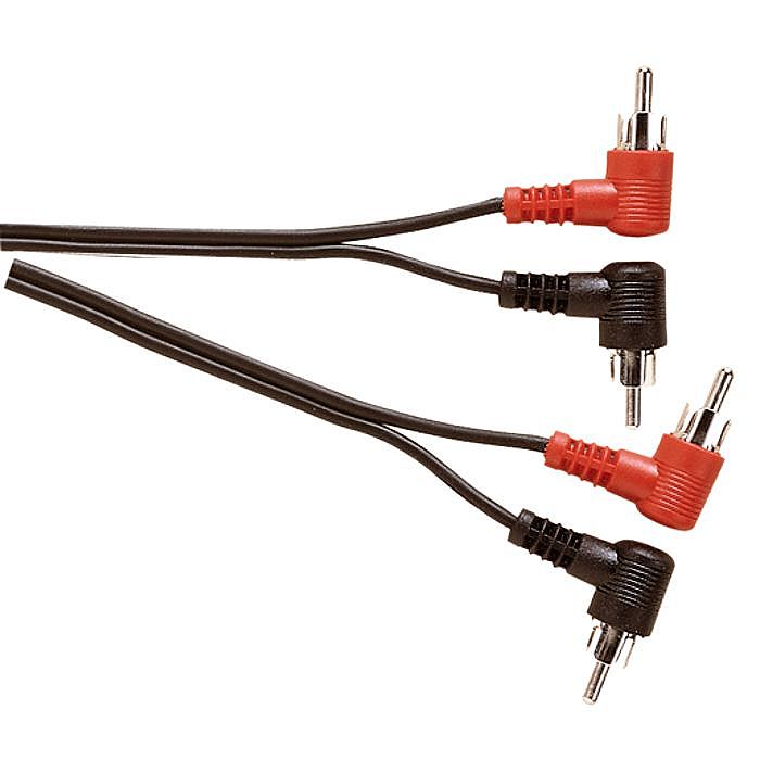 ELECTROVISION - Electrovision Angled Phono (RCA) Stereo Audio Cable (1.2m, black)