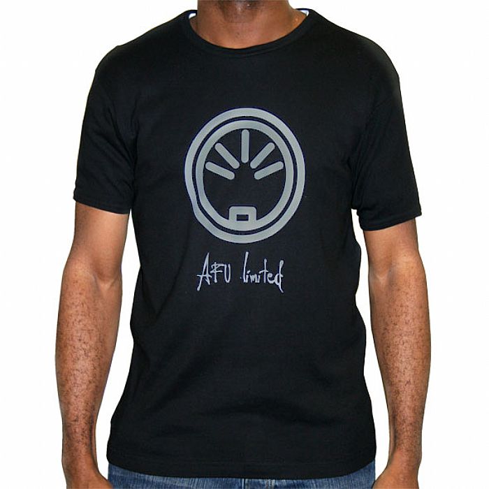 Afu Ltd T-shirt (black with grey logo) at Juno Records.