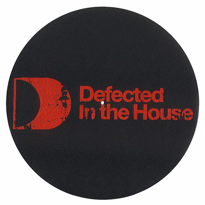DEFECTED Defected Slipmats (pair) (black with red logo) vinyl at Juno