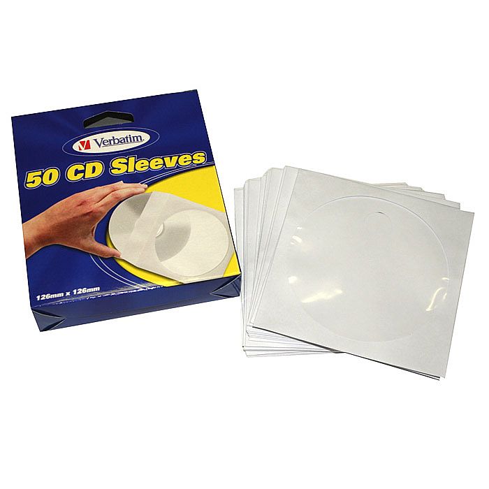 Verbatim CD/DVD Sleeves (pack of 50) at Juno Records.